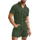 thumbnail image 1 of Traje siamés informal con solapa y botones hawaianos para hombre, informal, con bolsillo liso Pompotops  oipoqjl51386, 1 of 4