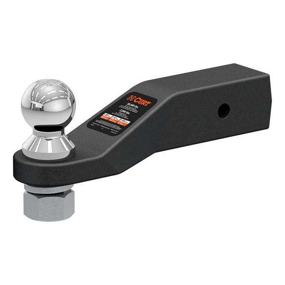 CURT 45371 Forged Trailer Hitch Mount with 2-5/16-Inch Ball & Pin, Fits 2-1/2-Inch Receiver, 20,000 lbs, 2-In Drop