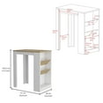 thumbnail image 4 of We Have Furniture Reston 2 Piece Kitchen Set, Kitchen Island + Pantry Cabinet, 4 of 6