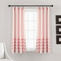 Lush Decor Tucker Stripe Window Curtain Panels - Gray - 84 X 40