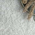 thumbnail image 4 of nuLOOM Gwenyth Solid Shag Area Rug, 2' 8" x 8', White, 4 of 9