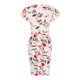 thumbnail image 5 of Vestidos fruncidos de cóctel de manga corta con volantes y cuello en V sólidos sexy para mujer Fridja  bnh5807, 5 of 8