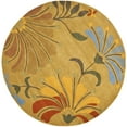 thumbnail image 4 of SAFAVIEH Soho Gibson Floral Wool Runner Rug, Golden Olive, 2'6" x 8', 4 of 9