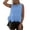 Light Blue-tank tops for women, variant on Womens Crochet Crop Tank Tops Sleeveless Fringe Crew Neck Trendy Boho Knit Summer Sweater Vest