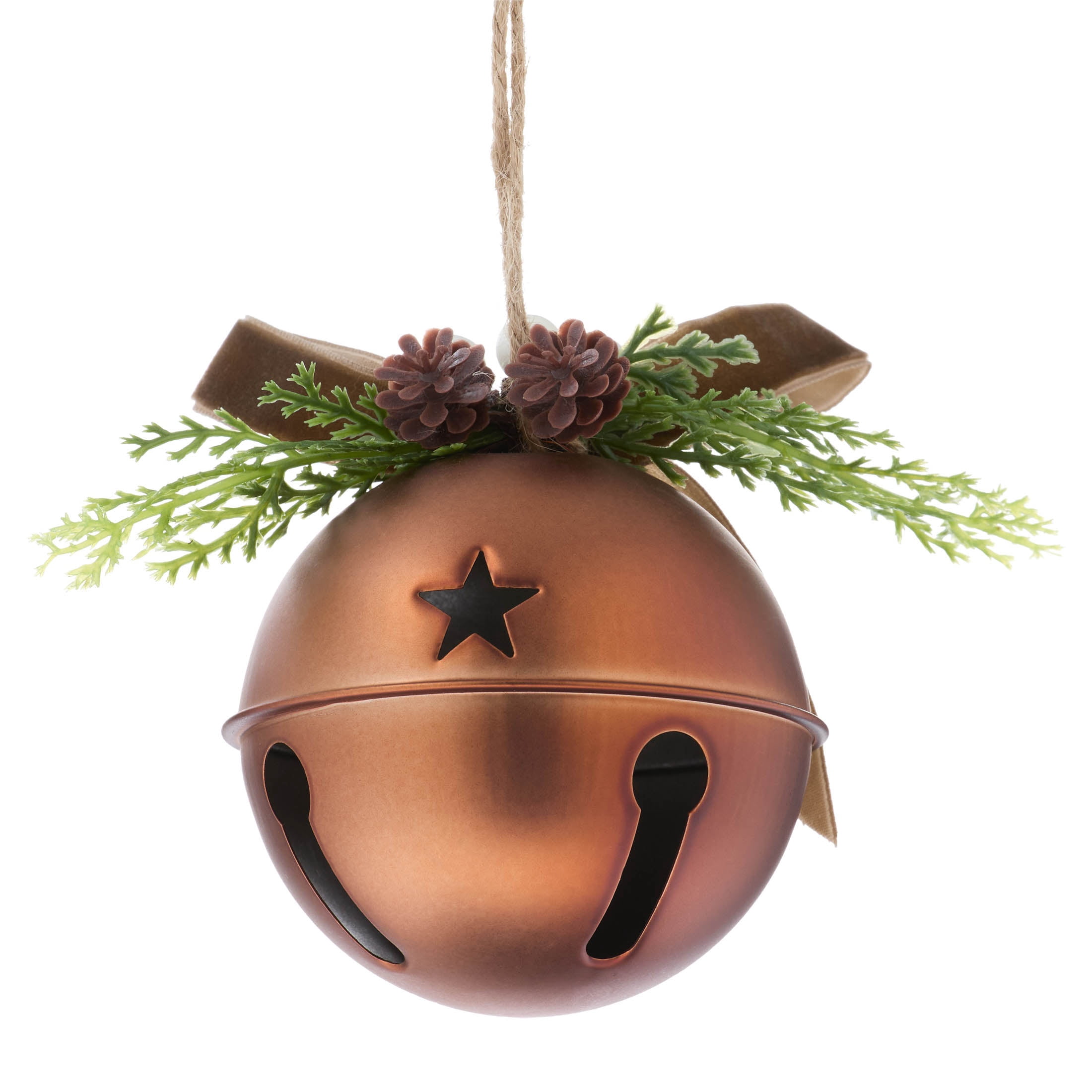 Bronze Jingle Bell Christmas Ornament, 4", by Holiday Time