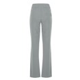 thumbnail image 4 of ITSAME Womens Straight Leg Pants, High Waisted Pull-On Casual Business Slim Flare Trousers Gray M, 4 of 5