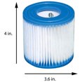 thumbnail image 3 of Intex Cartouche de Filtre Easy Ensemble Type H de Remplacement pour Piscines (Lot de 8), 3 of 8
