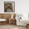 thumbnail image 3 of Stupell Industries Cottage Barnyard Horse with Daisy Black Framed Giclee Art, 24 x 24, by Suzanne Nicoll, 3 of 8