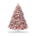 thumbnail image 3 of Yeshouse Árbol de Navidad Artificial preencendido, hojalde falso árbol de Navidad con luces LED blancas calientes, soporte de Metal y 288 puntas de rama para el hogar, la oficina, 3 of 7