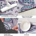 thumbnail image 3 of Purple and Teal Paisley and Floral Pattern Kitchen Rug Mat,Kitchen Runner Rugs Non Skid Washable,Decorative Kitchen Floor Mats for Kitchen,Sink,Laundry,17"X47", 3 of 5