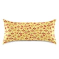 thumbnail image 3 of Haosy Satin Pillowcase for Hair and Skin Standard Cooling Silk Pillow Case with Envelope Closure Cartoon Turkeys and Leaf 20"x26", 3 of 9