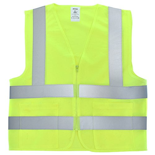 Yellow Perfect Fitness Reflective Safety Vest 