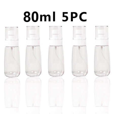 5 Pack Spray Bottle 80ml Small Spray Bottle Fine Mist Empty Travel Bottles Reusable Plastic Mini Travel Bottle For Liquid Cosmetic for Personal Care Cleaning