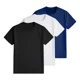thumbnail image 2 of Pack 3 Playeras Deportivas Mujer Cuello Redondo,Black White Navyblue,M, 2 of 7