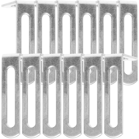 20 Pcs Metal Floating Shelf Brackets Hardware for Right Angle Wall Mounting Support