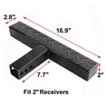 thumbnail image 3 of Universal Hitch Step for 2" Receivers, Anti Slip and Rust Towing Bumper Guard Black Hitch Mount Steps for Most Cars SUV Trucks Pickups with Pin & Clip, Weight Capacity 220 LBS., 3 of 7