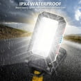 thumbnail image 4 of Jinsinto LED Work Light Camping Light Rechargeable LED Spotlight Rechargeable Work Light Lamp Workshop COB Torch Flashlight with Magnetic Base for Garage, Camping, Emergency, etc, 4 of 5