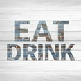 thumbnail image 3 of Allen, Kimberly 15x15 Black Modern Framed Museum Art Print Titled - Eat Drink A, 3 of 5