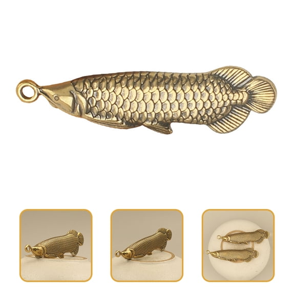 BESTOYARD Trendy Keychain Keychain Pendant Brass Assorted Color DIY Ornament Daily Use 1Pack