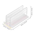 thumbnail image 3 of Transparent Acrylic Sneeze Guard Holders for Counters and Restaurants with Versatile Display Options 50 Pcs, 3 of 8