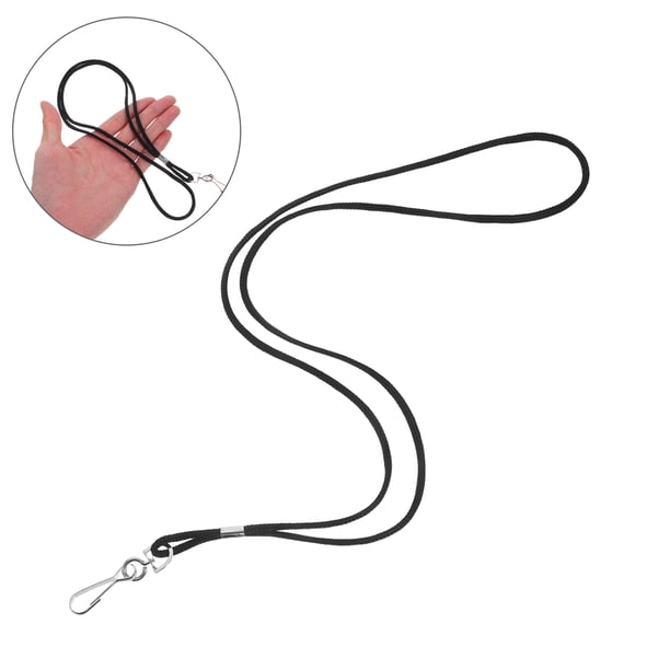 Greenadscape 100Ud Lanyard Para Credencial Negro Con Rápida Cómodo Para Empleados Y Estudiantes
