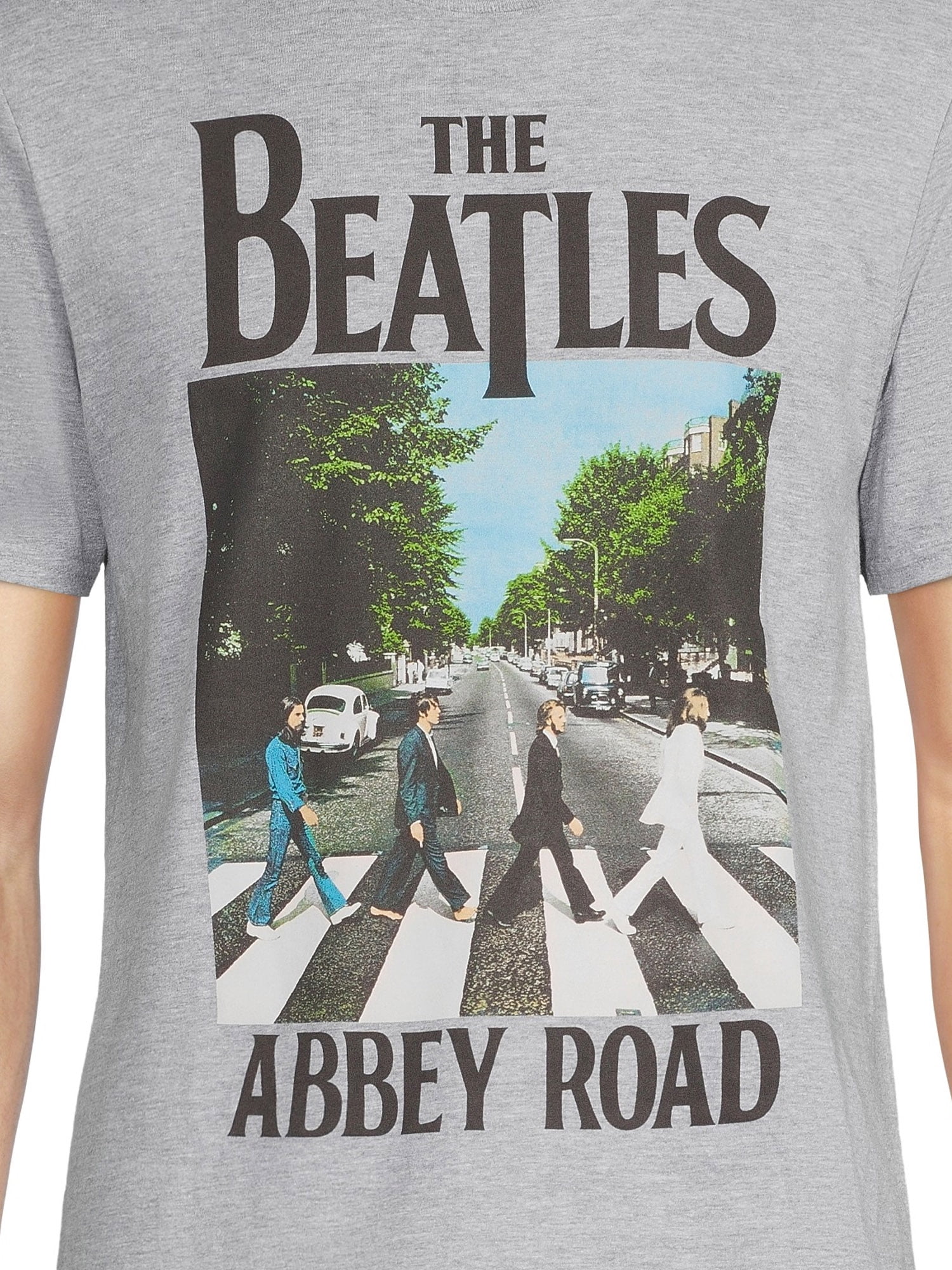 The Beatles Men\'s Abbey Road Graphic T-Shirt with Short Sleeves