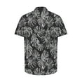 thumbnail image 5 of PNTUTB Men's Hawaiian Fashion Print Casual Resort Style Button Down Collar Short Sleeve Loose Comfort Blouse, 5 of 5