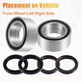 thumbnail image 4 of Unique Bargains Roulement de Roue avant Moto avec Joints pour Honda Rancher 420 2007-2013, 4 of 9