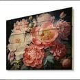thumbnail image 2 of Designart "Peony Bouquet China Art painting" Chinese Print on Natural Pine Wood, 2 of 5