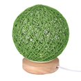 thumbnail image 1 of Bewildely Twine Lampshade Light Wood Lámpara de noche decorativa Lámpara de pantalla tejida a mano para el hogar y la oficina Iluminación navideña No. 4 Bewildely HA026875-04, 1 of 6