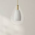 thumbnail image 5 of Carillon Collection One-Light Brushed Gold Large Contemporary Pendant, 5 of 5