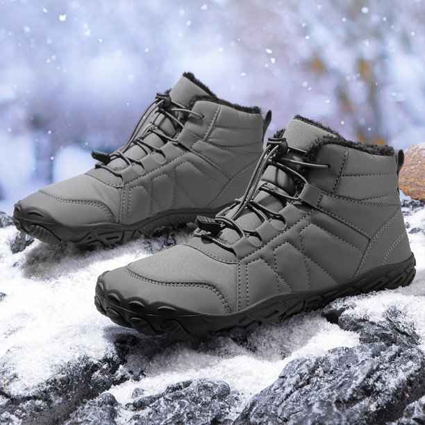 Botas de nieve descalzas, botines minimalistas, impermeables, térmicas para viajes al aire libre
