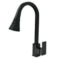 thumbnail image 2 of simhoa Pull Down Kitchen Faucet Single Level Steel with Kitchen Tap - Black, 2 of 8