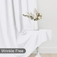 thumbnail image 6 of XWZO Backdrop Curtains for Photography, Extra Wide Rod Pocket Room Darkening Curtain Set of 2, Blackout Party Curtains for Wedding Decorations Stage Birthday Family Gatherings, White, 5ft x 10ft, 6 of 9