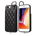 thumbnail image 1 of iPhone 8 Plus/iPhone 7 Plus Case ,Card Slots Leather Wrist Strap Phone Cover for iPhone 8 Plus/iPhone 7 Plus, 1 of 5
