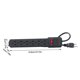 thumbnail image 3 of Enchufe De Estilo Americano Enchufe Totalmente De Cobre Cable De Extensión De Dos Metros De Largo Negro, 3 of 6