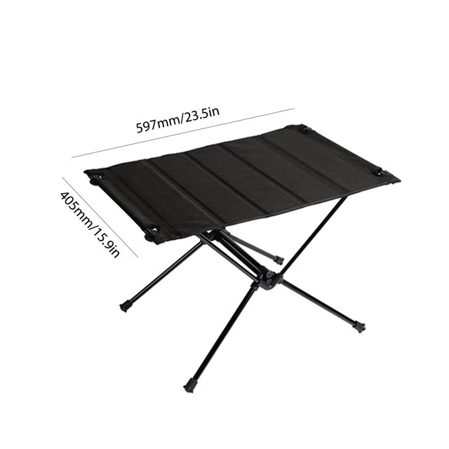 Mesa de camping portátil Aluminio Plegable Picnic Barbacoa Escritorio (A Negro) Likrtyny Para estrenar