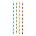 thumbnail image 1 of Design Imports PS-100S RSVP Paille en Papier Intl, Rayée, 100 Unités, 1 of 4