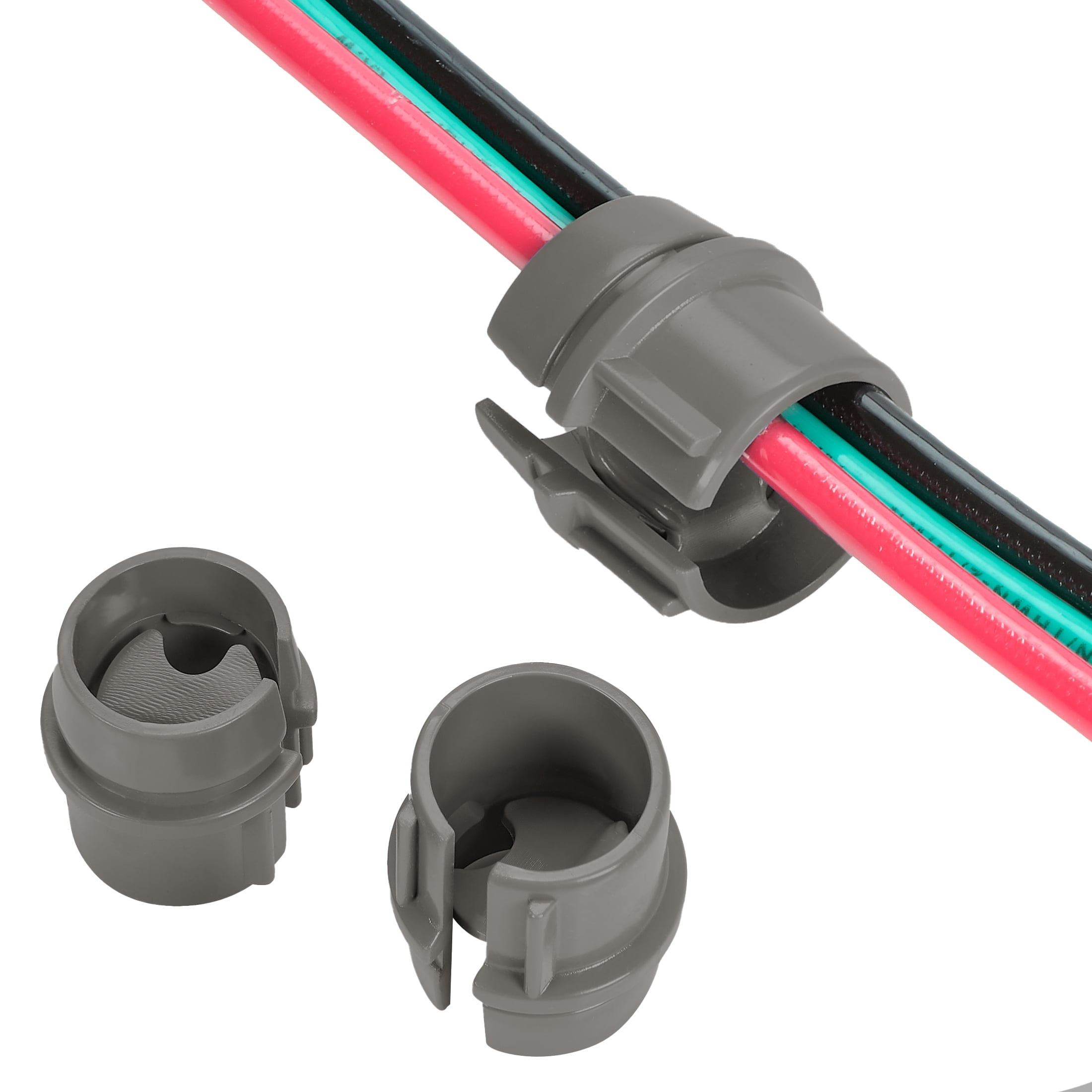Maxxima 1/2 in. Plastic Non-Metallic Snap In Box Wire Connector for NM Sheathed Cable (200 Pack)