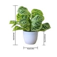 thumbnail image 2 of Artificial Potted Plant Leaf Simulation Leaves Home Office Desktop Greenery Decoration, 2 of 4