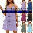 thumbnail image 3 of Xqxayjr Women's Swimsuit Cover Up Sundresses Flowy Swing Casual Plus Size Graduation Dresses Spaghetti Strap Crochet Hollow Out Summer Short Mini Cocktail Dress, 3 of 6