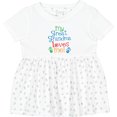 thumbnail image 3 of Inktastic My Great Grandma Loves Me for Grandson Girls Baby Dress, 3 of 5