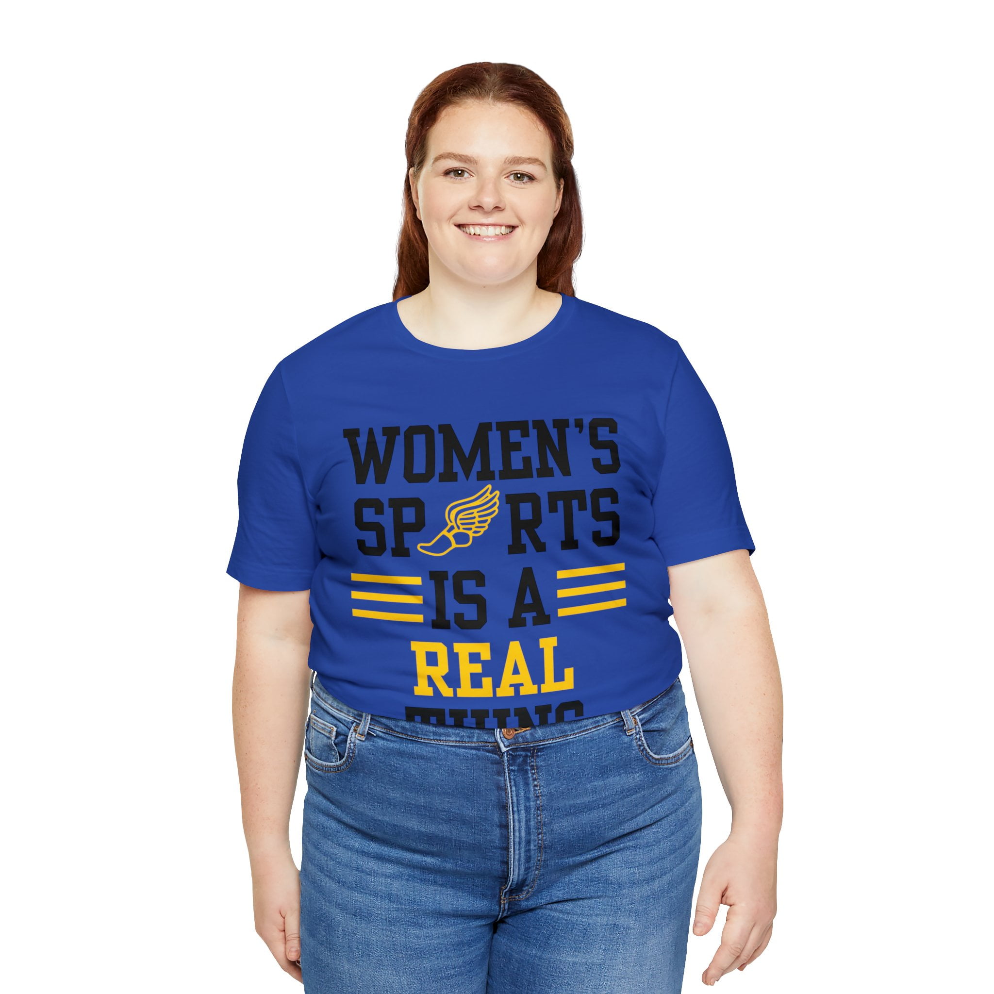 DJH Apparel | Women's Sports Is A Real Thing Track & Field Unisex Tshirt