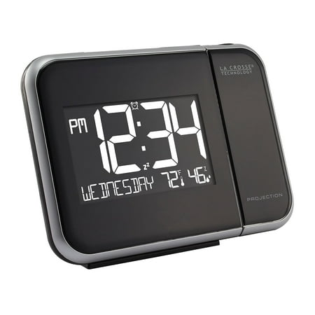 La Crosse Technology 616-1412 Projection Alarm Clock with Indoor Temperature
