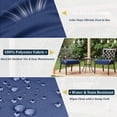 thumbnail image 3 of Kimunuk 6Pcs Outdoor Chair Cushions Slipcovers, 18.5" x 16" Blue Replacement Waterproof Non-Slip Patio Seat Cushion Covers with Handle, Covers Only, 3 of 7