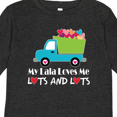 thumbnail image 4 of Inktastic My Lala Loves Me Grandson Truck Boys Long Sleeve Toddler T-Shirt, 4 of 5