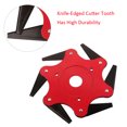 thumbnail image 2 of Yeacher Lawn Mower Cutter Head Garden 6 Steel Blades Razors Trimmer Replacement String Trimmer Head, 2 of 6