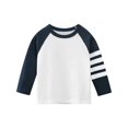 thumbnail image 3 of Bellafa 2-pack Set 100% Cotton Little Boys Long Sleeve Tops Shirt Crewneck Tee Shirts Casual Tops Tee Clothes For Kids 2-8 Years, 3 of 6