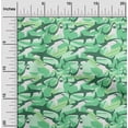 thumbnail image 2 of oneOone Cotton Jersey Sea Green Fabric Ocean Shark Craft Projects Decor Fabric Printed By The Yard 58 Inch Wide, 2 of 4