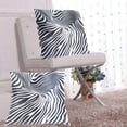 thumbnail image 6 of Abstract Black-white Stripes Line Art Throw Pillow Covers Pillowcases 18 x 18 Inch Home Decor 2 Packs for Bedroom Sofa, 6 of 6